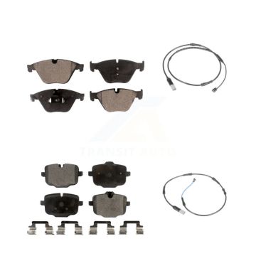 Front Rear Ceramic Disc Brake Pad And Wear Sensor Kit For BMW 535i 640i Gran Coupe xDrive KTW-100259