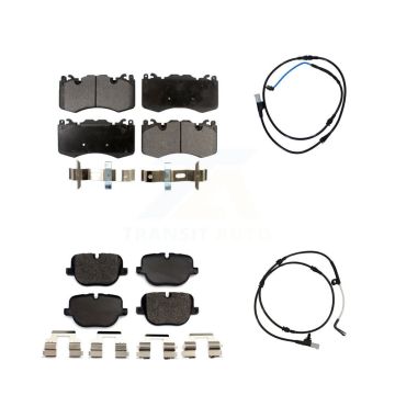 Front Rear Ceramic Brake Pads Wear Sensor Kit For Land Rover Range Sport with 380mm Rotor KTW-100266