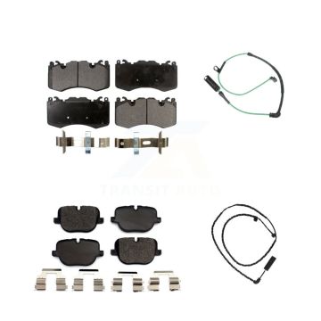 Front Rear Ceramic Disc Brake Pads And Wear Sensors Kit For Land Rover Range KTW-100268