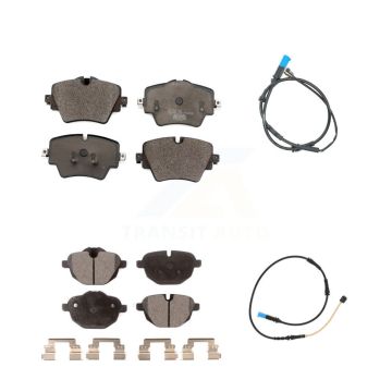 Front Rear Ceramic Disc Brake Pads And Wear Sensors Kit For BMW X4 KTW-100274