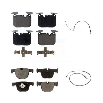 Front Rear Ceramic Brake Pads Wear Sensor Kit For BMW 435i xDrive 440i Gran Coupe 340i GT KTW-100285