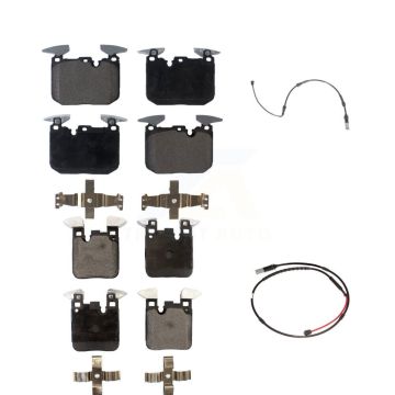 Front Rear Ceramic Disc Brake Pads And Wear Sensors Kit For BMW M3 M2 KTW-100289