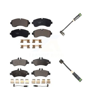 Front Rear Ceramic Disc Brake Pad & Extra Wear Sensor Kit For Mercedes-Benz Sprinter 3500 KTW-100306