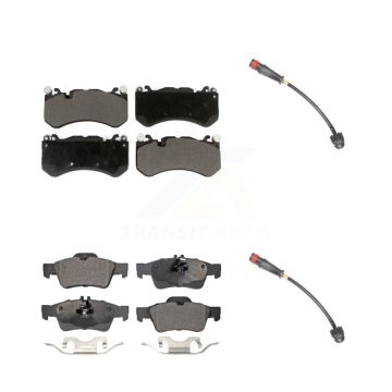 Front Rear Ceramic Brake Pads & Wear Sensor Kit For 2010-2011 Mercedes-Benz SL65 AMG 6.0L KTW-100440