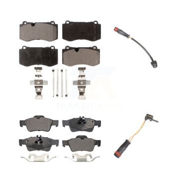 Front Rear Ceramic Brake Pads Wear Sensor Kit For Mercedes-Benz S550 S450 CL550 S400 S600 KTW-100441