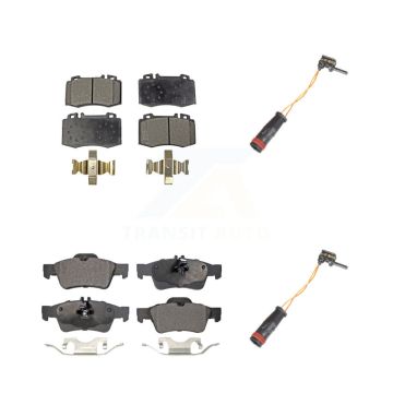 Front Rear Ceramic Brake Pad Wear Sensor Kit For Mercedes-Benz E350 SL500 SL550 E550 S500 KTW-100444