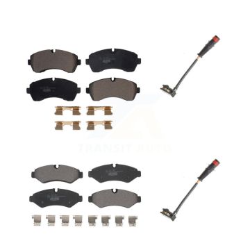 Front Rear Ceramic Disc Brake Pads & Wear Sensor Kit For Mercedes-Benz Sprinter 2500 1500 KTW-100454