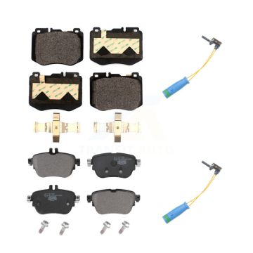 Front Rear Ceramic Brake Pad Wear Sensor Kit For Mercedes-Benz E300 Without Sport Package KTW-100459