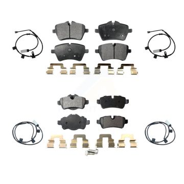 Front Rear Ceramic Disc Brake Pads And Wear Sensors Kit For Mini Cooper 1.6L KTW-100475