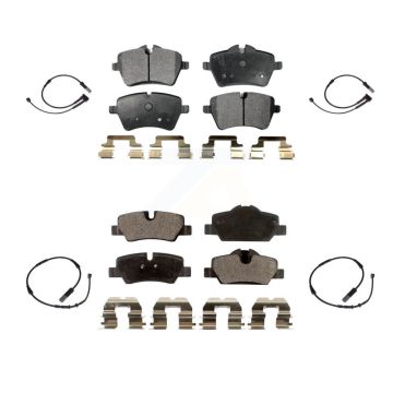 Front Rear Ceramic Disc Brake Pads And Wear Sensors Kit For Mini Cooper KTW-100480