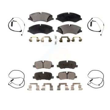 Front Rear Ceramic Disc Brake Pads And Wear Sensors Kit For Land Rover Range KTW-100482