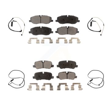 Front Rear Ceramic Disc Brake Pads And Wear Sensors Kit For Land Rover Range KTW-100485