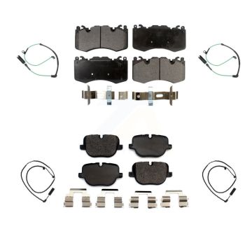 Front Rear Ceramic Disc Brake Pads And Wear Sensors Kit For Land Rover Range KTW-100488