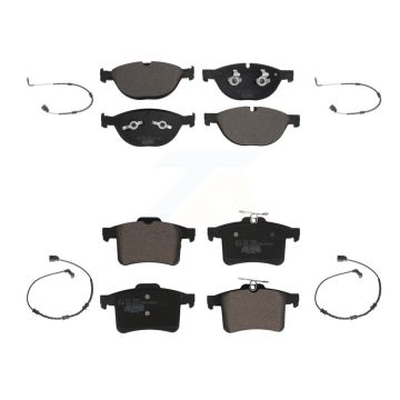 Front Rear Ceramic Disc Brake Pads And Wear Sensor Kit For Jaguar XF XJ XFR XKR XJR XFR-S KTW-100494