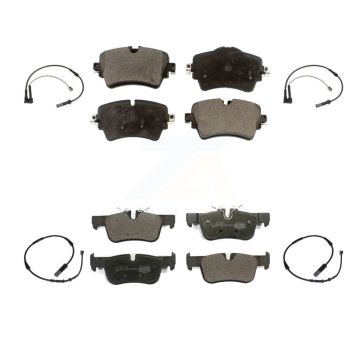 Front Rear Ceramic Brake Pads Wear Sensor Kit For Mini Cooper Clubman Base ALL4 with 1.5L KTW-100516