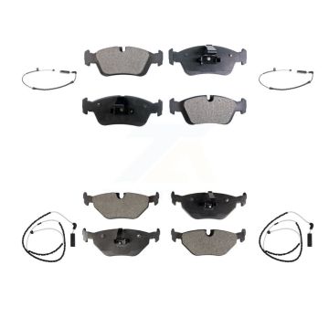 Front Rear Ceramic Disc Brake Pads And Wear Sensors Kit For BMW Z4 KTW-100522