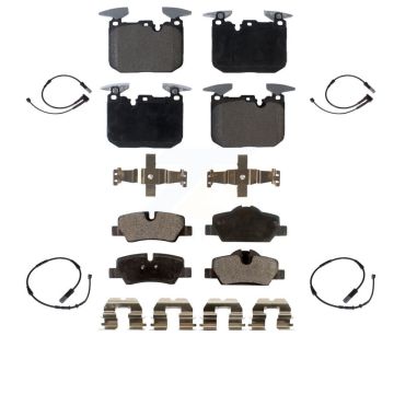 Front Rear Ceramic Disc Brake Pads Wear Sensor Kit For 2020 Mini Cooper John Works KTW-100550