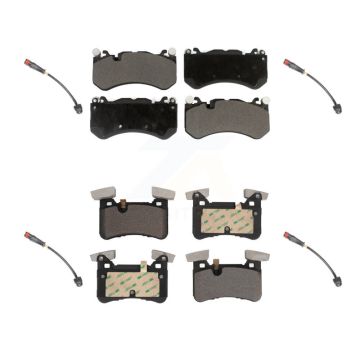 Front Rear Ceramic Disc Brake Pads And Wear Sensors Kit For Mercedes-Benz C63 AMG KTW-100553