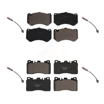 Front Rear Ceramic Disc Brake Pads And Wear Sensors Kit For Mercedes-Benz E63 AMG CLS63 S KTW-100557