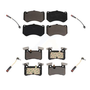Front Rear Ceramic Disc Brake Pads And Wear Sensors Kit For Mercedes-Benz C63 AMG S KTW-100562