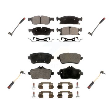 Front Rear Ceramic Disc Brake Pad & Wear Sensor Kit For Mercedes-Benz ML350 GLE350 GLE400 KTW-100579