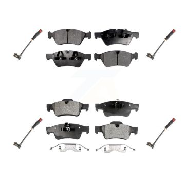 Front Rear Ceramic Brake Pad Wear Sensor Kit For Mercedes-Benz ML350 R350 GL450 ML500 G55 KTW-100580