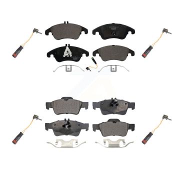 Front Rear Ceramic Brake Pad And Extra Wear Sensor Kit For Mercedes-Benz E350 E250 CLS400 KTW-100619