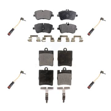Front Rear Ceramic Disc Brake Pad Wear Sensor Kit For Mercedes-Benz C280 C320 CLK320 C350 KTW-100622