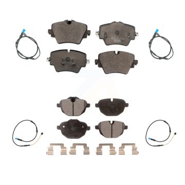 Front Rear Ceramic Disc Brake Pads And Wear Sensors Kit For BMW X4 KTW-100632