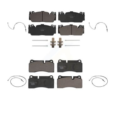 Front Rear Ceramic Brake Pad And Wear Sensor Kit For BMW M2 With Composite Brakes KTW-100656