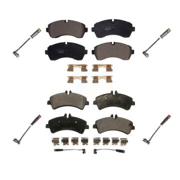 Front Rear Ceramic Disc Brake Pad & Extra Wear Sensor Kit For Mercedes-Benz Sprinter 3500 KTW-100668