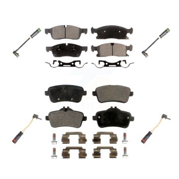 Front Rear Ceramic Brake Pads Wear Sensor Kit For Mercedes-Benz GLE400 GL350 GLS450 GL450 KTW-100669