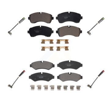 Front Rear Ceramic Disc Brake Pads & Wear Sensor Kit For Mercedes-Benz Sprinter 2500 1500 KTW-100671