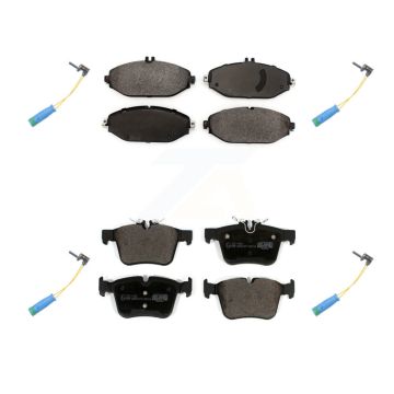 Front Rear Ceramic Brake Pad Wear Sensor Kit For Mercedes-Benz C300 Without Sport Package KTW-100675