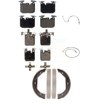 Front Rear Ceramic Brake Pad Wear Sensor Kit (5Pc) For BMW 435i xDrive 440i Gran Coupe M2 KTW-100739