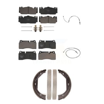 Front Rear Ceramic Disc Brake Pads And Wear Sensors Kit (5Pc) For BMW M2 KTW-100752