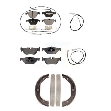 Front Rear Ceramic Disc Brake Pads And Extra Wear Sensors Kit (5Pc) For BMW X1 KTW-100756