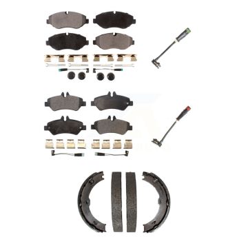 Front Rear Ceramic Brake Pads Extra Wear Sensor Kit (5Pc) For Sprinter 2500 Mercedes-Benz KTW-100763