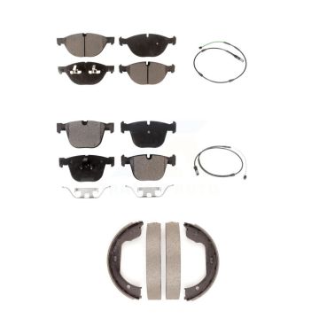 Front Rear Ceramic Disc Brake Pad Wear Sensor Kit (5Pc) For BMW X5 X6 xDrive50i with 4.4L KTW-100766