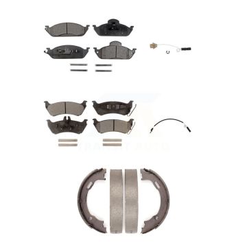 Front Rear Ceramic Brake Pads & Wear Sensor Kit (5Pc) For Mercedes-Benz ML320 ML350 ML430 KTW-100783