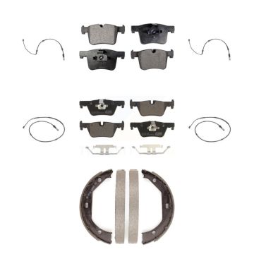 Front Rear Ceramic Disc Brake Pad And Wear Sensor Kit (7Pc) For BMW 320i xDrive 328d 2.0L KTW-100801