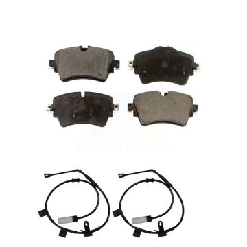 Front Ceramic Disc Brake Pads And Wear Sensors Kit For 2015 Mini Cooper 1.6L KTW-100869
