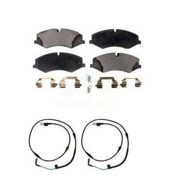 Front Ceramic Disc Brake Pads And Wear Sensors Kit For Land Rover LR4 KTW-100882