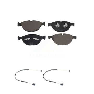 Front Ceramic Disc Brake Pads And Wear Sensors Kit For Jaguar F-Type KTW-100891