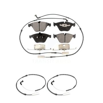 Front Ceramic Brake Pad And Extra Wear Sensor Kit For 2009-2010 BMW 328i xDrive 335i 3.0L KTW-100894