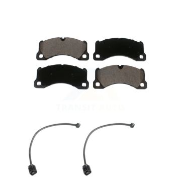 Front Ceramic Brake Pad & Wear Sensor Kit For Porsche Cayenne Volkswagen Touareg Panamera KTW-100898