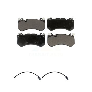 Front Ceramic Disc Brake Pads And Wear Sensors Kit For Audi RS7 With Cast Iron KTW-100923