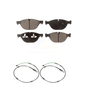 Front Ceramic Disc Brake Pads And Wear Sensors Kit For BMW X5 X6 xDrive50i with 4.4L KTW-100926