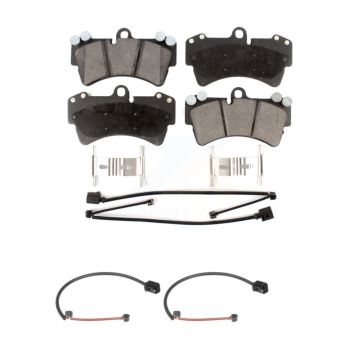 Front Ceramic Disc Brake Pads And Extra Wear Sensors Kit For Audi Q7 Porsche Cayenne KTW-100936
