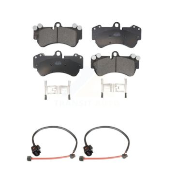 Front Ceramic Disc Brake Pads And Wear Sensors Kit For Porsche Cayenne KTW-100939